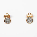 Heirloom Coin Stud Earrings