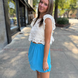 Solid Double Layered Skirt