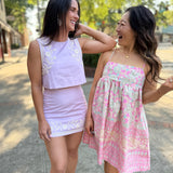 Blush Petal Mini Dress