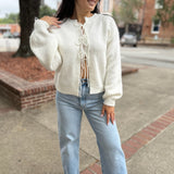 Snowfall Soft Tie-Front Cardigan