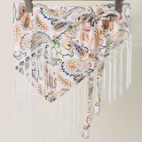 Elephant Print Fringe Scarf - 5