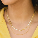 Gold Double-Layer Chain Necklace