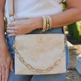 Ariana Crossbody in Champagne Shimmer