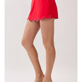 Blair Scalloped Stud Mini Skort