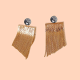 Elara Luxe Layered Earrings - Hematite