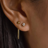 Riley CZ Chain Link Drop Earring Set