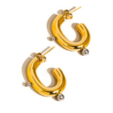 Alsace Two-Tone C Hoops