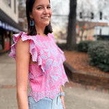 Blooming Grace Ruffle Top