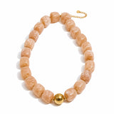Blush Marble Necklace