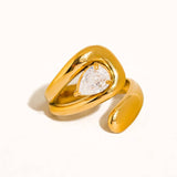 Ronnie Wrap Cz Ring