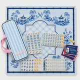 Blue Porcelain Mahjong Set
