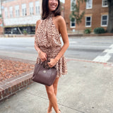 Savanna Rouge Ruffle Mini Dress