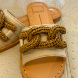 Desa Sandals - Ivory Leather