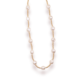 Sadie Pearl Necklace in Gold