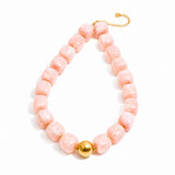 Rosé Luxe Beaded Necklace