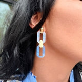 Sky Link Acrylic Drop Earrings