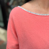 See Me Pullover - Coral Rimson Combo