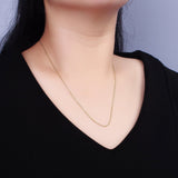 19.69" Gold Filled 1.2mm Dainty Cable Chain Necklace