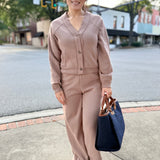Mocha Latte Vintage Fleece Cardigan