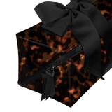 Tortoiseshell Bow Jelly Cosmetic Bag