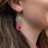 Solana Earrings - Raspberry