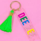 Sorority Tassel Key Fob