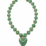 Sage Heart Necklace