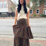 Winter Garden Tiered Maxi Skirt