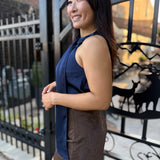 New Chapter Vegan Leather Side Zip Shorts