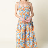 Marigold Sky Smocked Maxi Dress