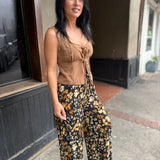With Ease Printed Wide-Leg Pants
