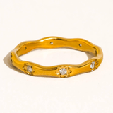 Calista Starburst CZ Ring