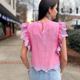 Blooming Grace Ruffle Top