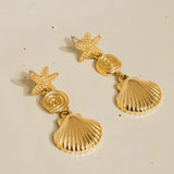 Vesta Summer Seashell Earring