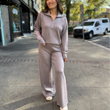 Spanx AirEssentials Half Zip in Smoke Silver