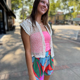 Lily Crochet Top - Coconut Milk