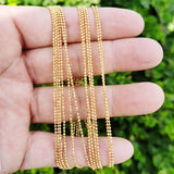 17" Gold Filled Dainty Round Chain Necklace