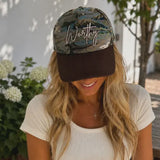 Worthy Embroidered Tapestry Trucker Hat