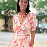 Blush Sunset Beaded Necklace