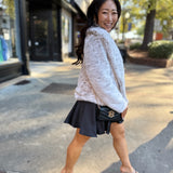 Pretty Fab Oversized Collar Faux Fur Coat