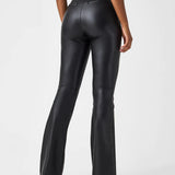 Leather-Like Flare Pant