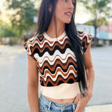 Abstract Vest Top