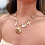 Sealife Shell Charm Necklace