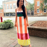 Striped Maxi Casual Dress