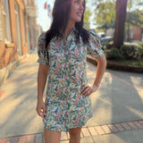 Garden Gala Jacquard Mini Dress