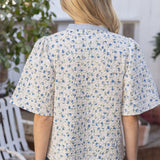 Bluebell Charm Colorblock Blouse