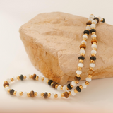 Dakota 18K Gold Beaded Boho Necklace