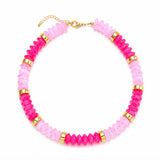 Pink Paradise Beaded Necklace