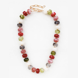 Harper Dark Multi-Tone Oval Beaded Necklace