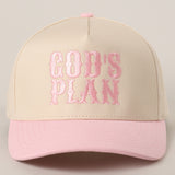 Light Pink God's Plan Two-Tone Trucker Hat